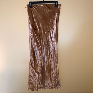 Free people velour maxi skirt medium